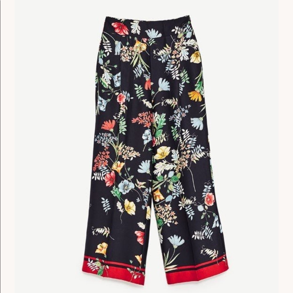 Zara printed trousers